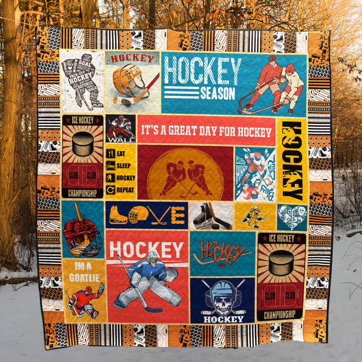 Hockey NX290523 Quilt Blanket