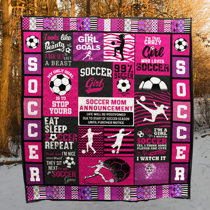 Soccer HM290542 Quilt Blanket