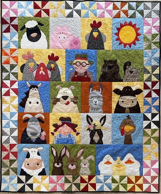 Farming Animals CLA23122320 Quilt Blanket