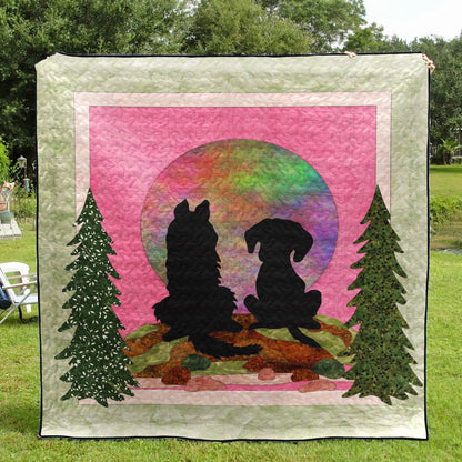 Dog HN140507 Quilt Blanket