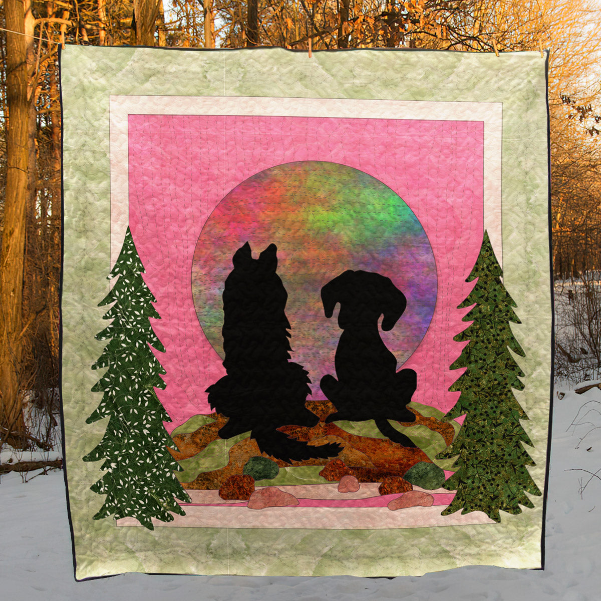 Dog HN140507 Quilt Blanket