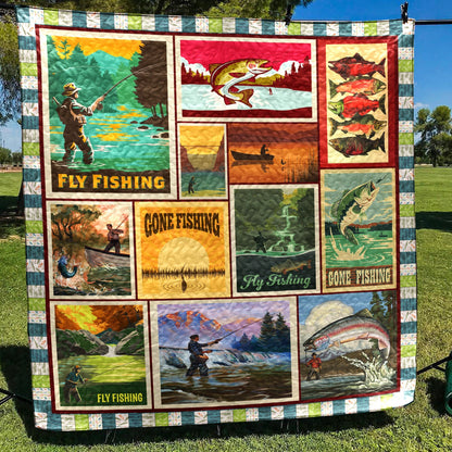 Fishing SM100518 Quilt Blanket