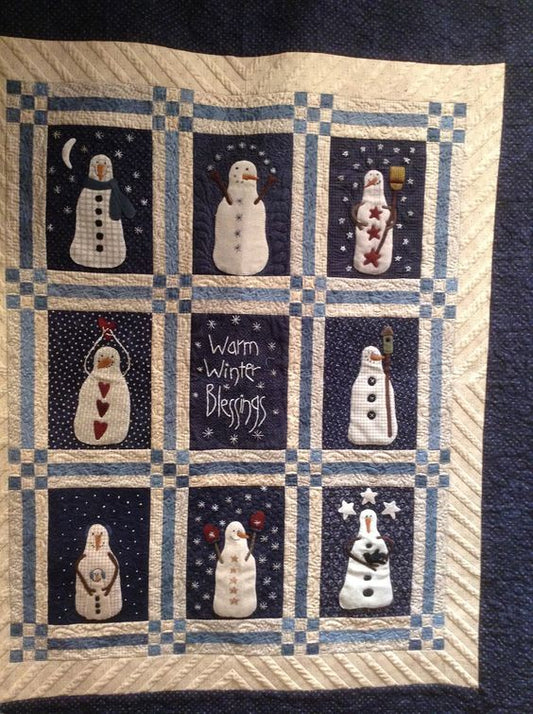 Snowman CLA120324042 Quilt Blanket