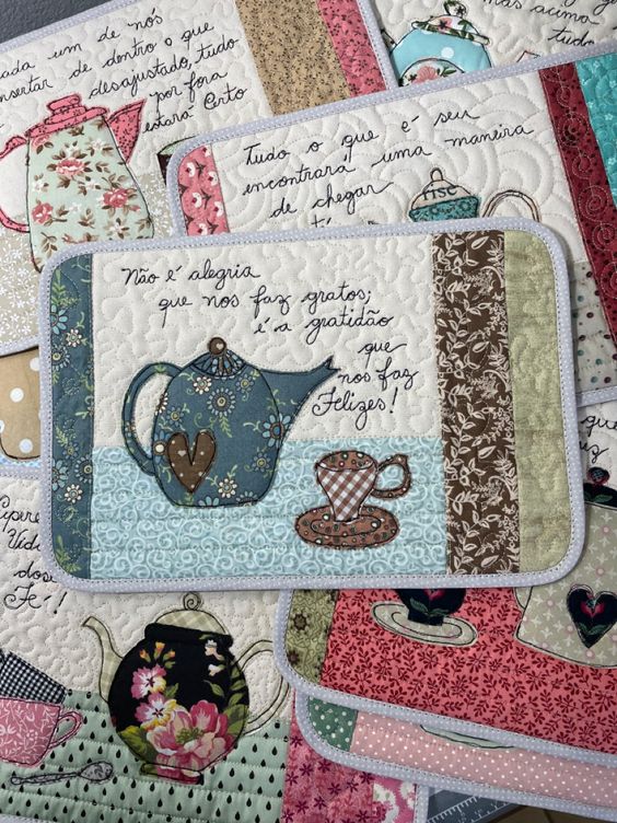 Teapot CLA120324132 Quilted Placemats