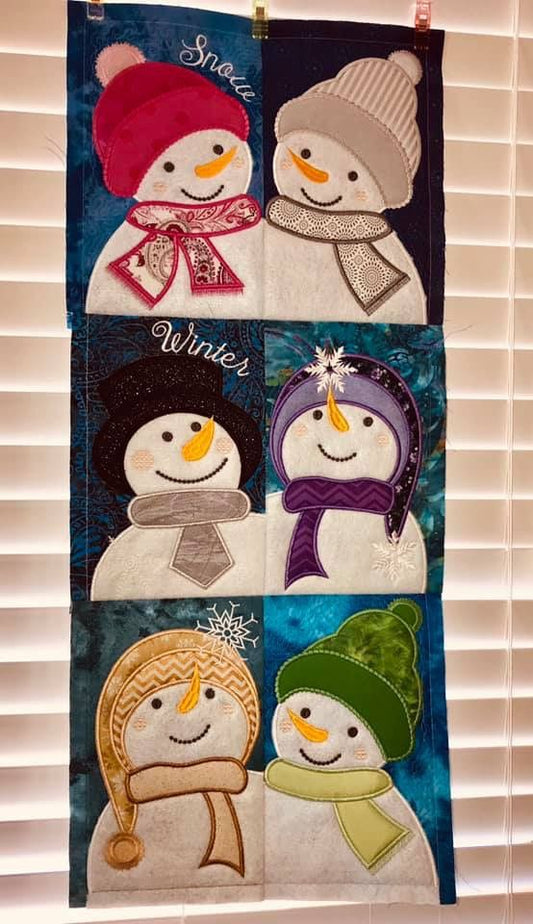 Snowman CLA04122332 Quilted Table Runner