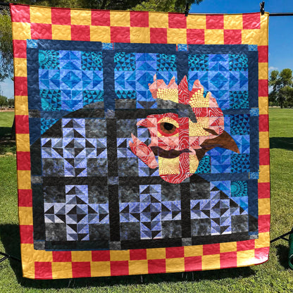 Chicken VM090512 Quilt Blanket