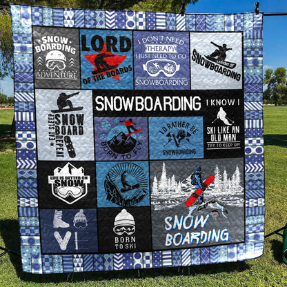 Snowboarding VM040629 Quilt Blanket