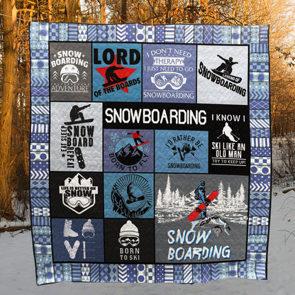 Snowboarding VM040629 Quilt Blanket