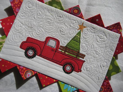 Christmas Truck CLA21112384 Quilted Placemats