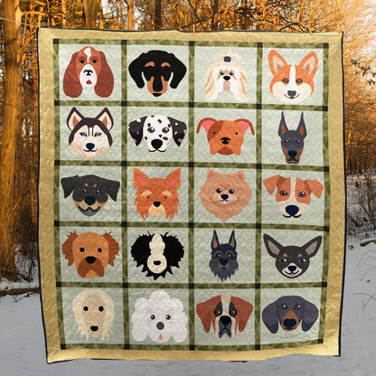 Dog NN140510 Quilt Blanket
