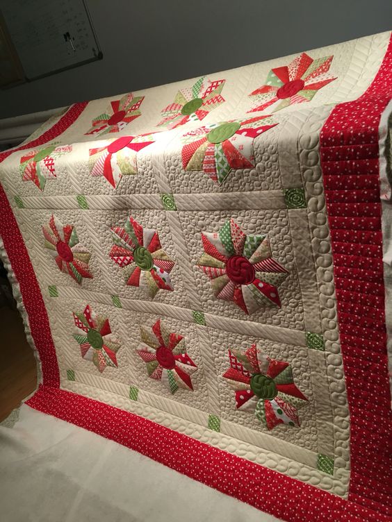 Christmas Flower CLA16112304 Quilt Blanket