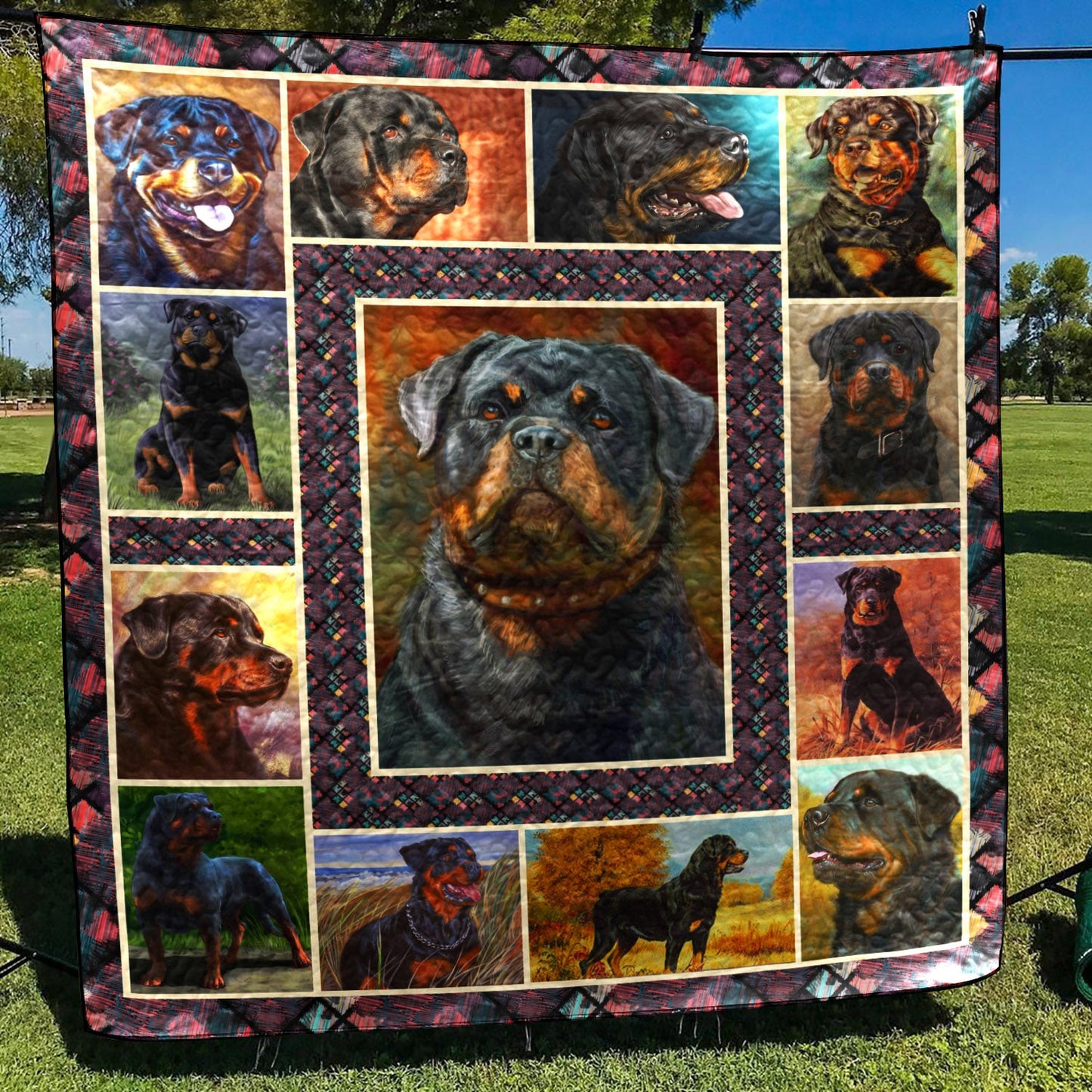 Rottweiler TNT0604 12 Quilt Blanket