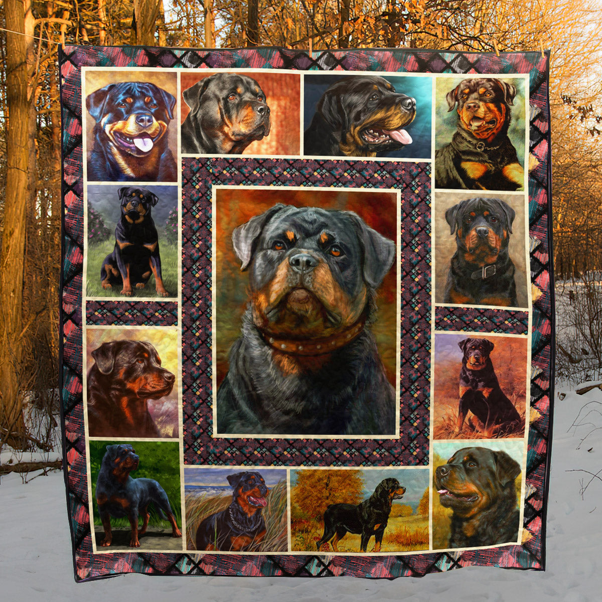 Rottweiler TNT0604 12 Quilt Blanket