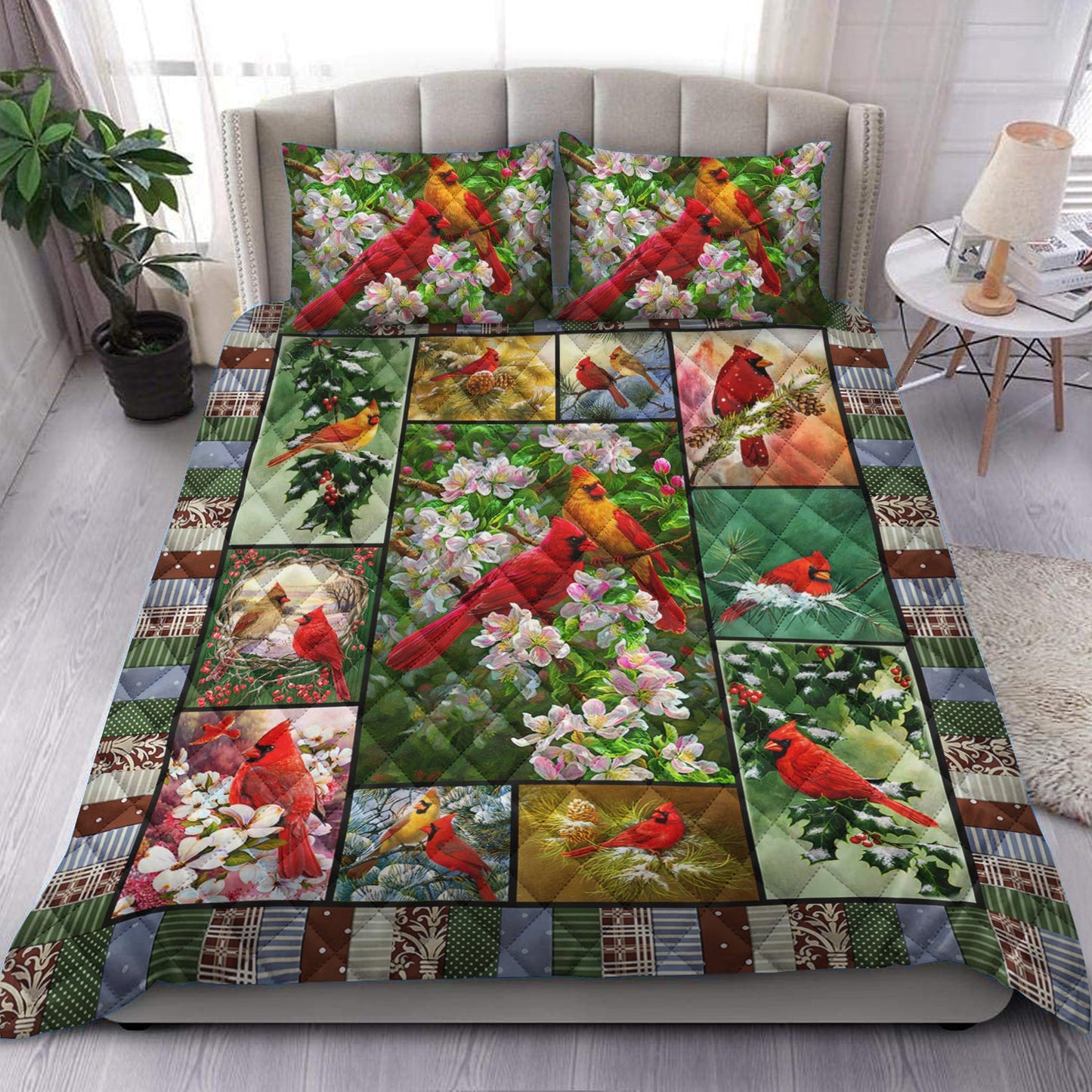 Cardinal Quilt Bedding Set HM160901T