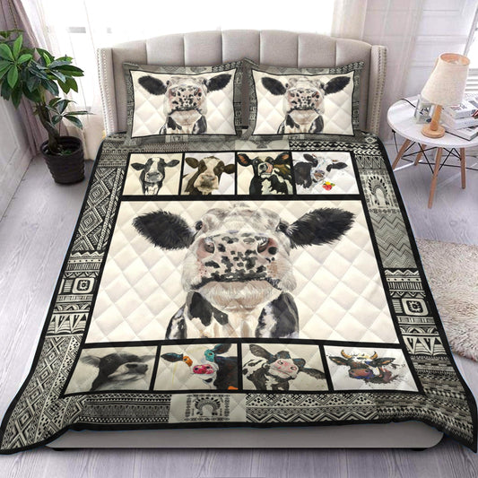 Cow Quilt Bedding Set HM230901T