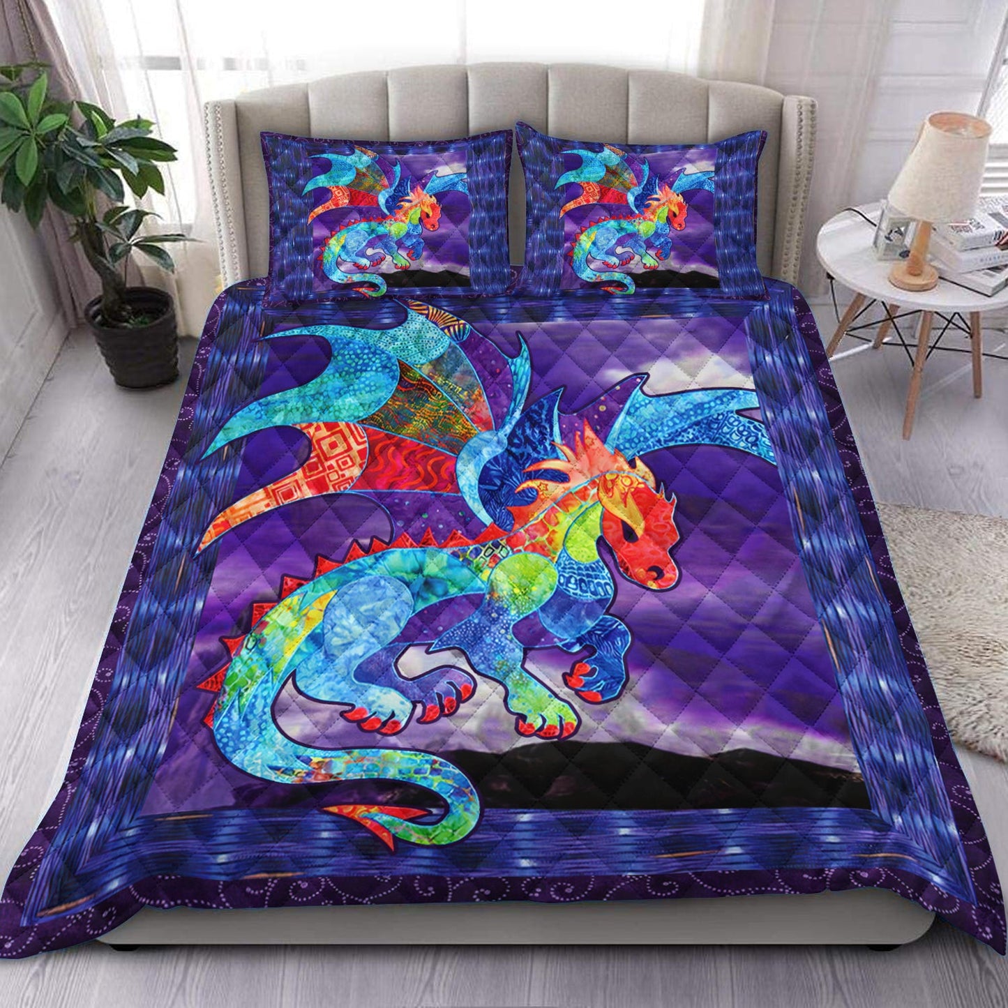 Dragon Quilt Bedding Set HM290901T