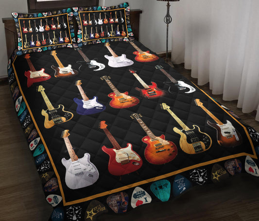 Guitar Quilt Bedding Set HM100902T