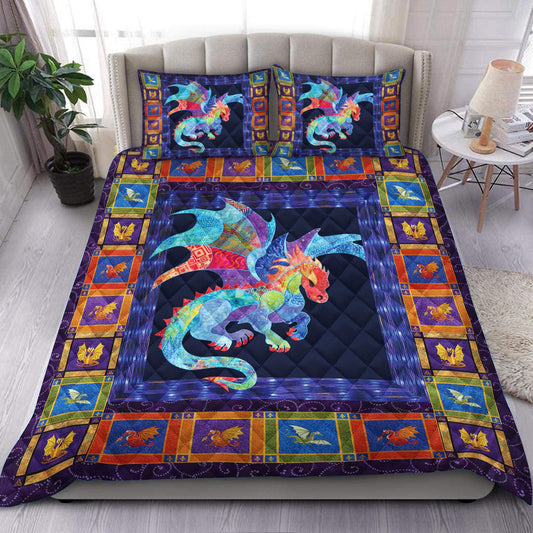 Mythical Dragon Quilt Bedding Set HM290902T