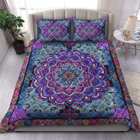 Mandala Quilt Bedding Set HM160903T