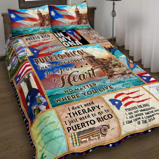 Puerto Rico Quilt Bedding Set HM130904T