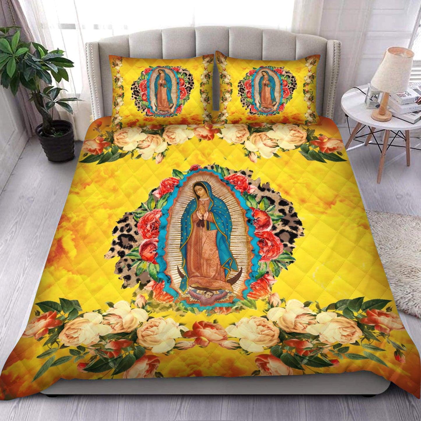 Our Lady Of Guadalupe Quilt Bedding Set HM210904T