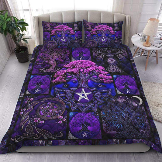 Tree Of Life Quilt Bedding Set HM170904T