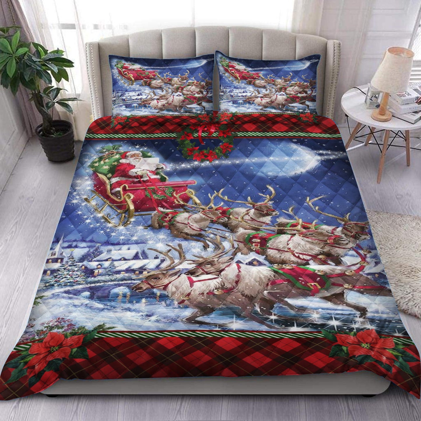 Santa Claus Quilt Bedding Set HM210905T