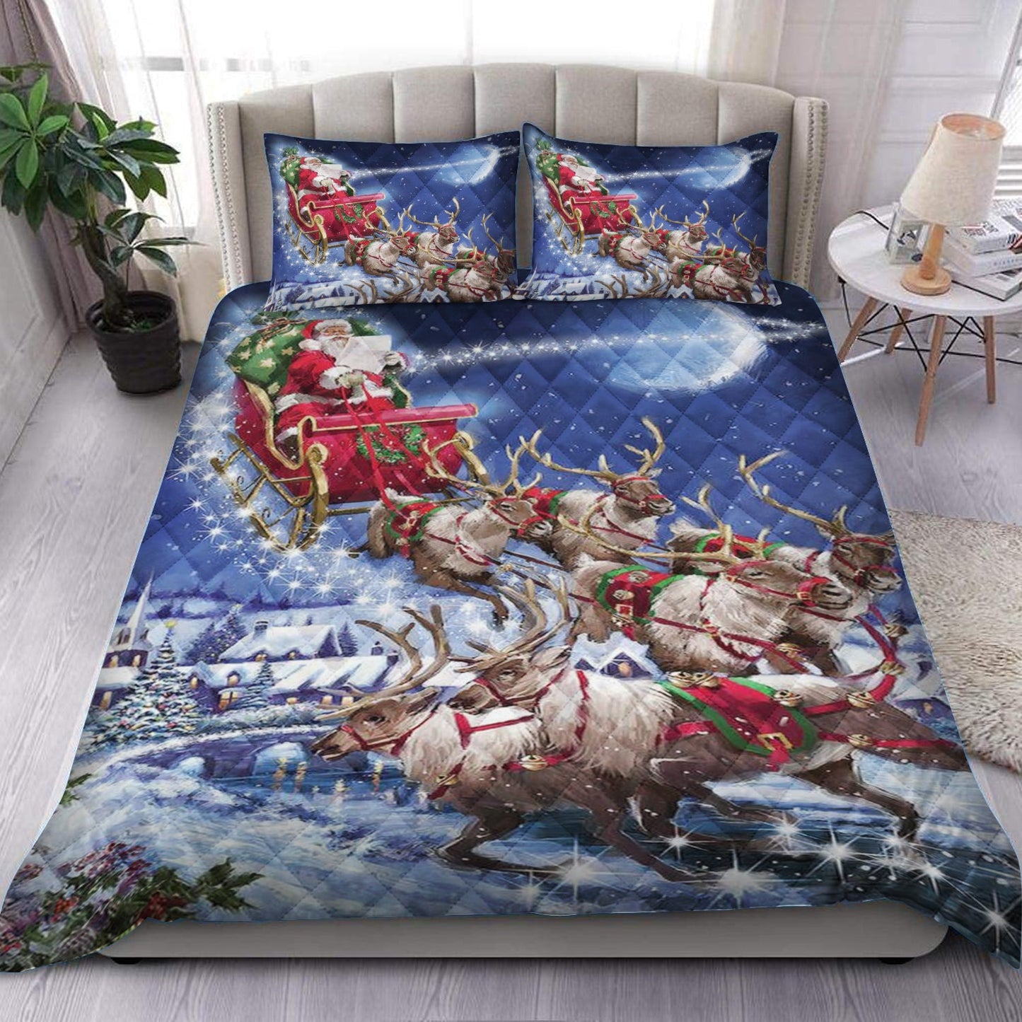 Santa Claus Quilt Bedding Set HM210905T