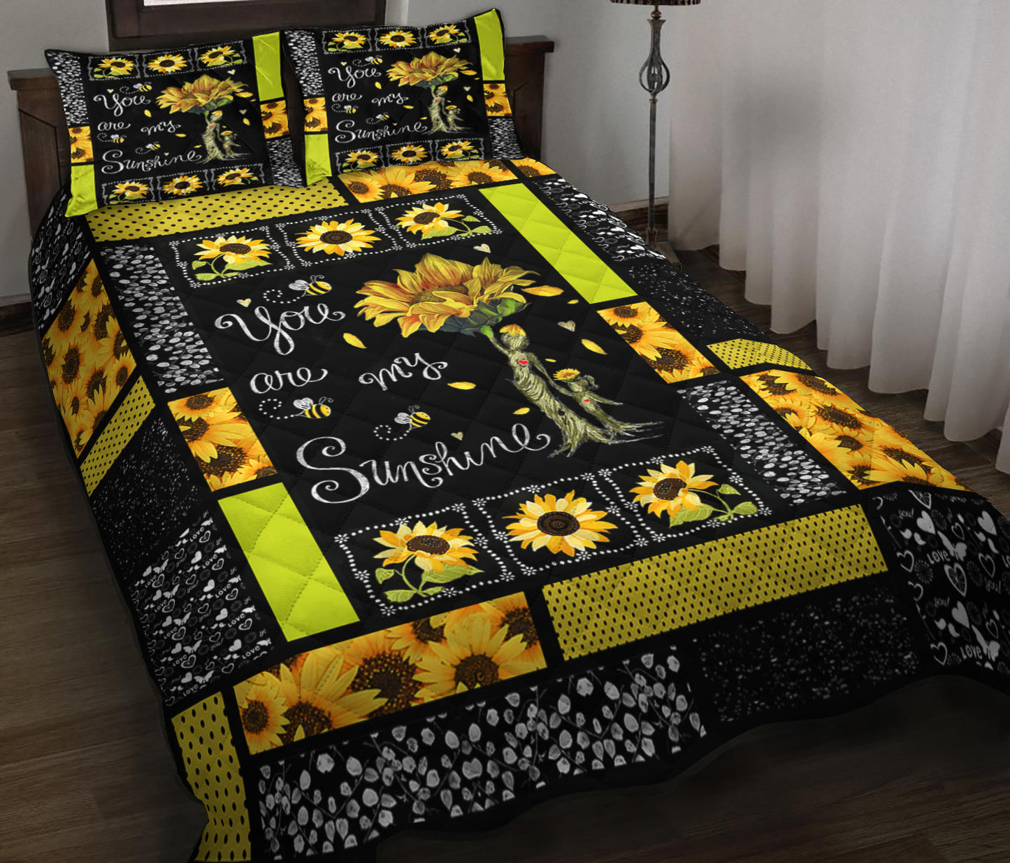 You Are My Sunshine Quilt Bedding Set HM140906T