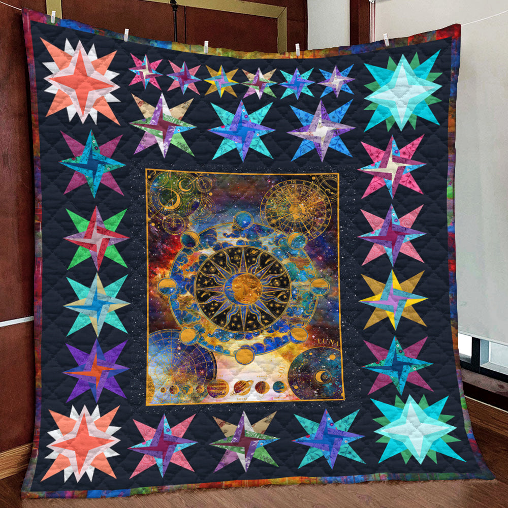 Sun And Moon Quilt Blanket HM151003T