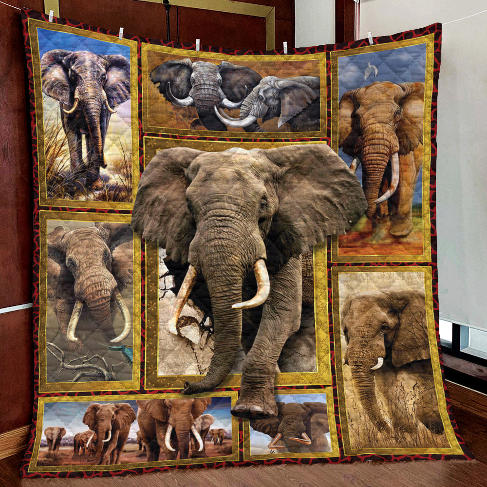 3D Elephant Quilt Blanket HM131009