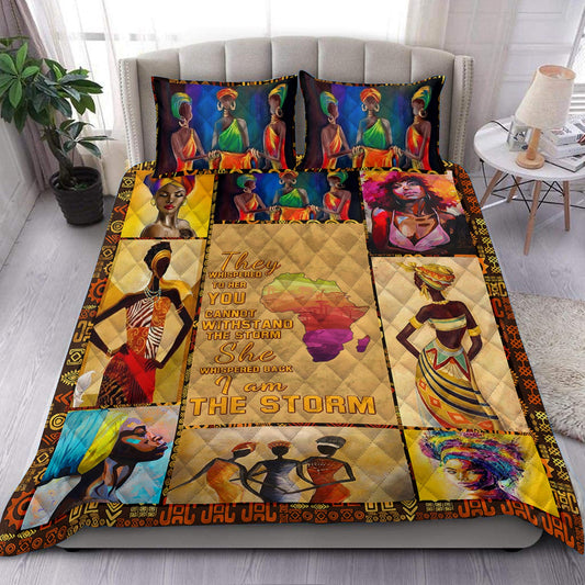 African Quilt Bedding Set HN160901T