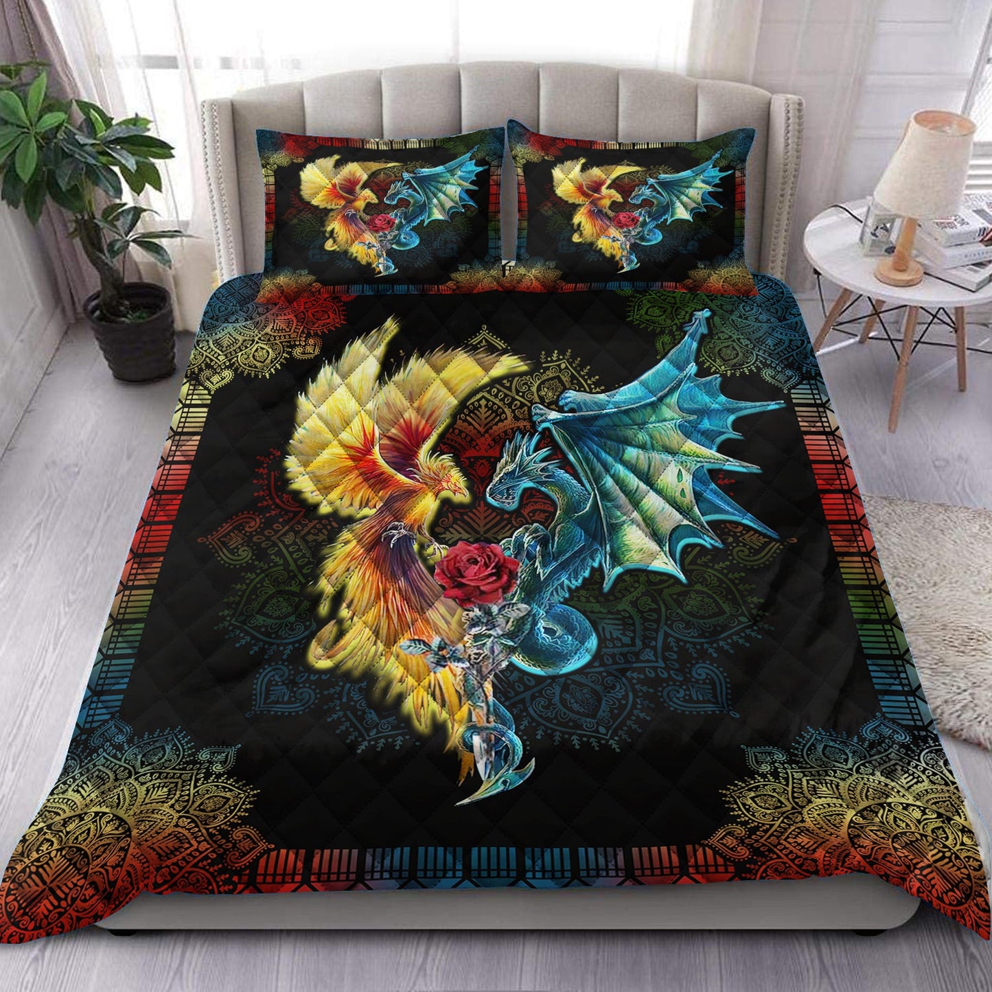 Dragon Quilt Bedding Set HN170901T