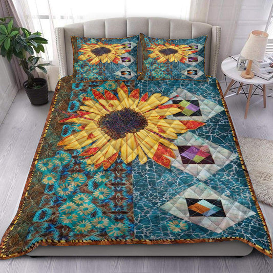 Sunflower Quilt Bedding Set HN180901T