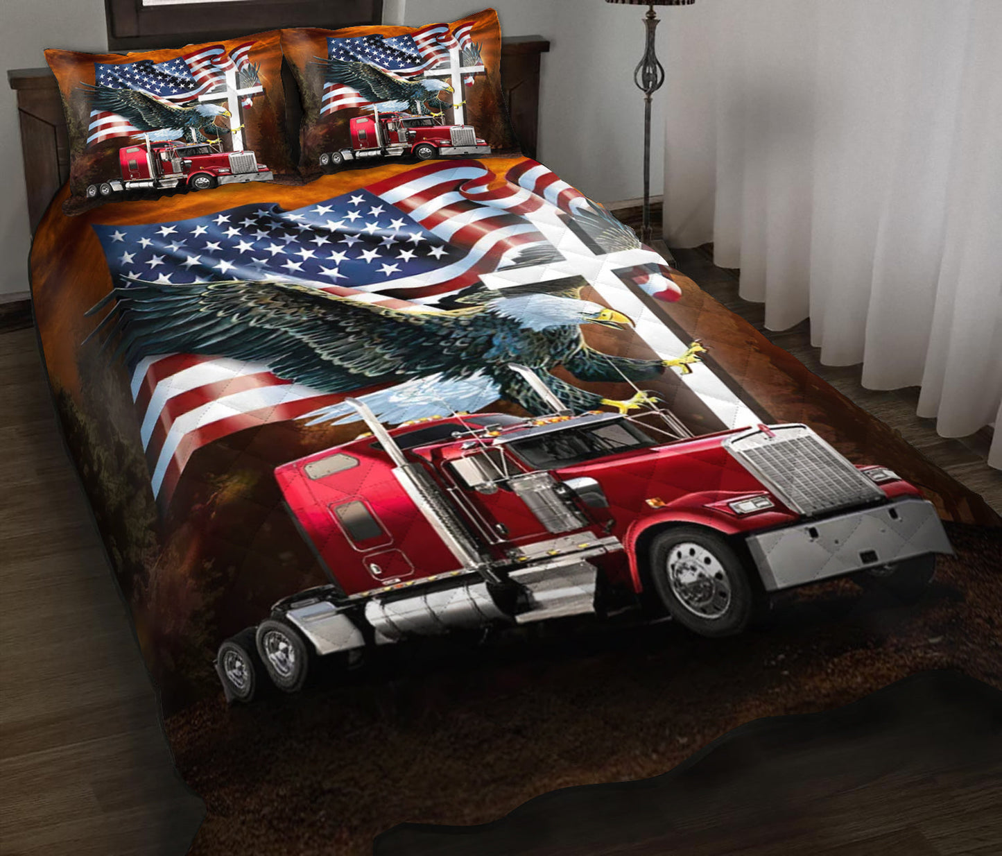 Jesus American Eagle Trucker Quilt Bedding Set HN130902T