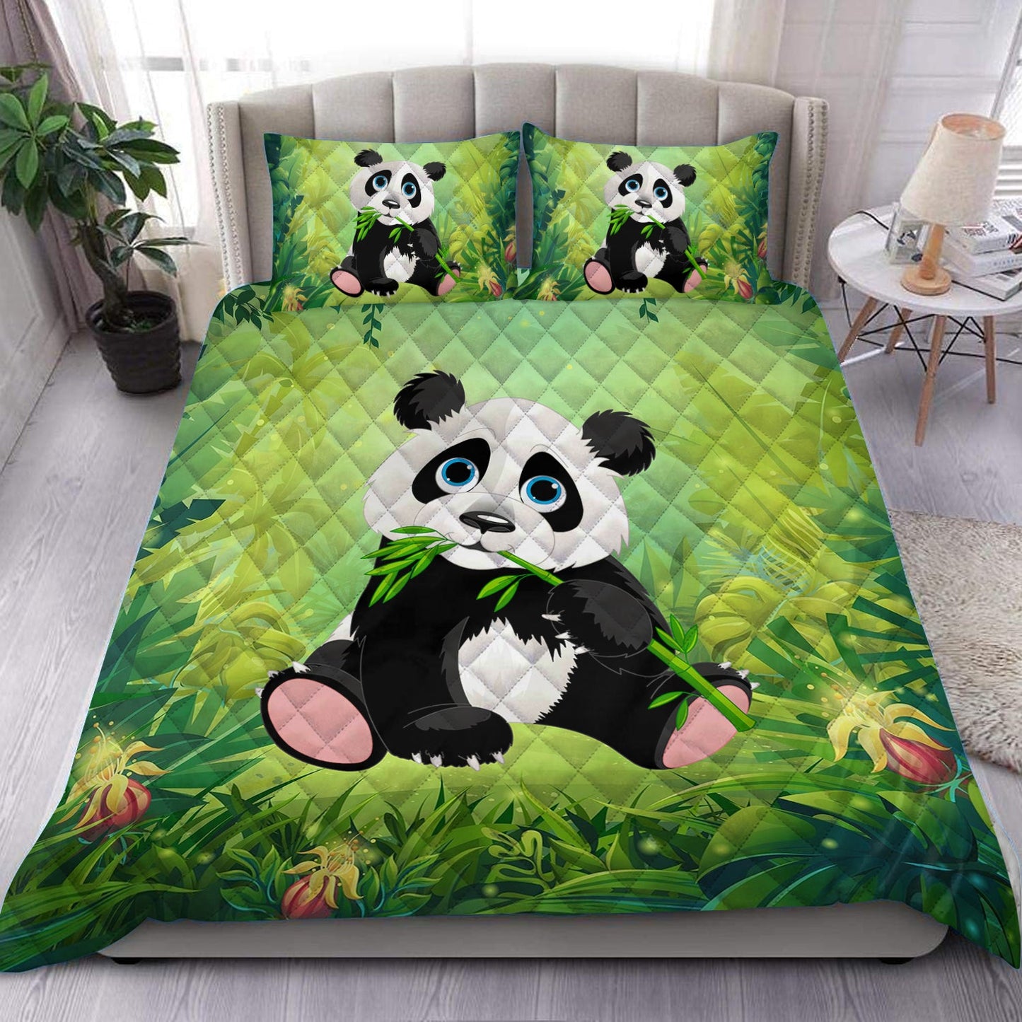 Panda Quilt Bedding Set HN180902T