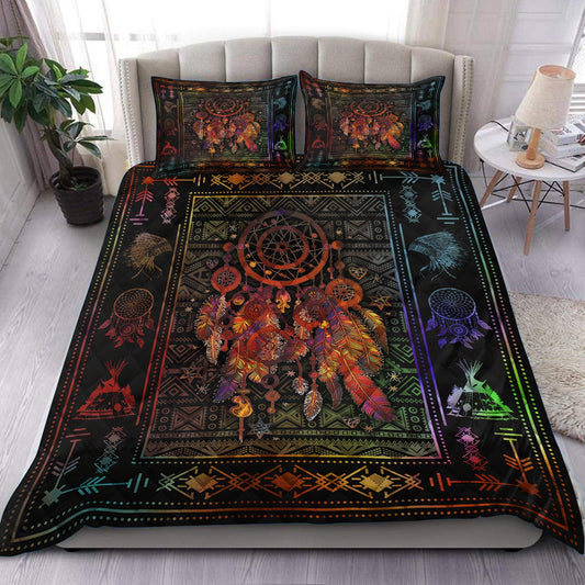 Native Dreamcatcher Quilt Bedding Set HN160903T