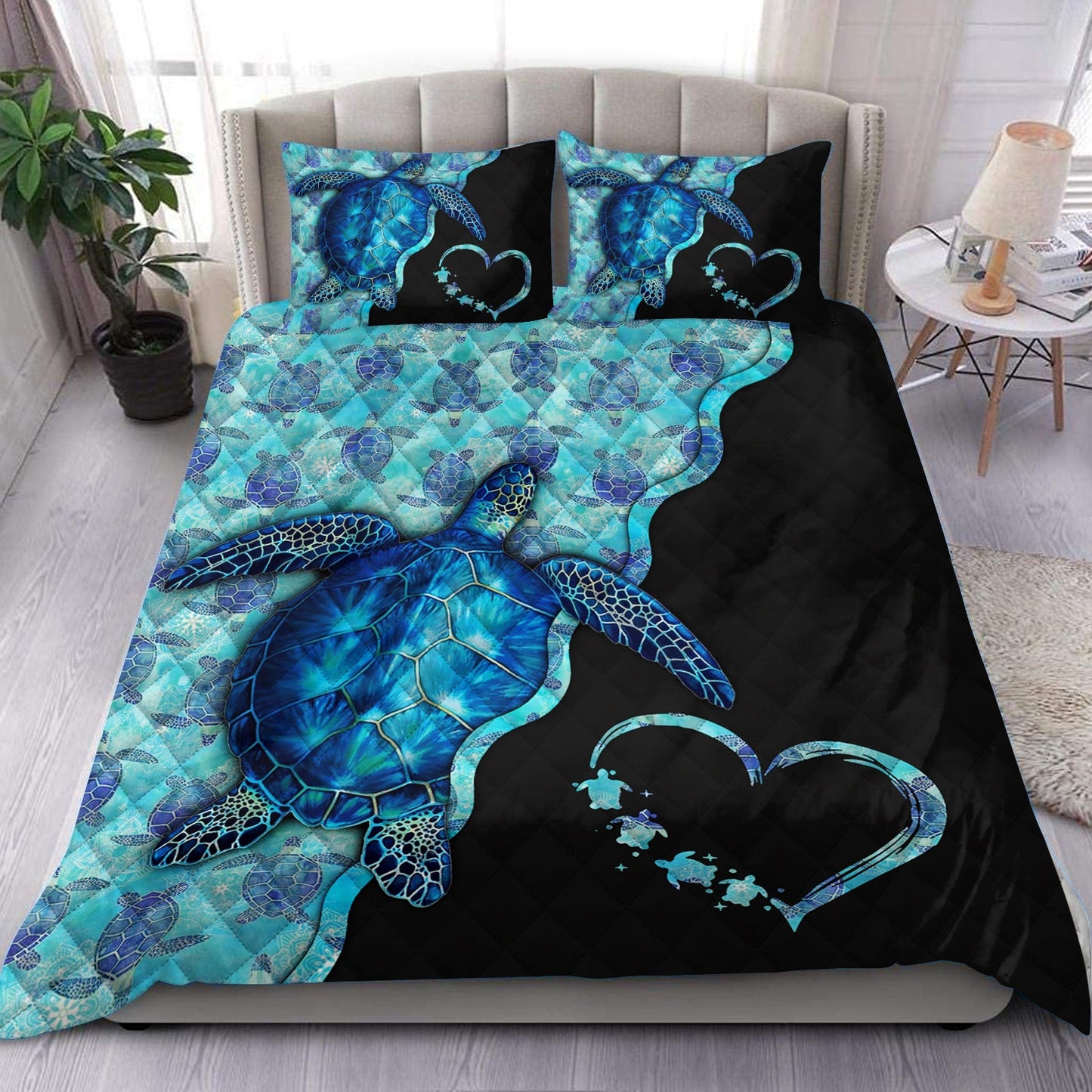 Love Turtle Quilt Bedding Set HN011004T