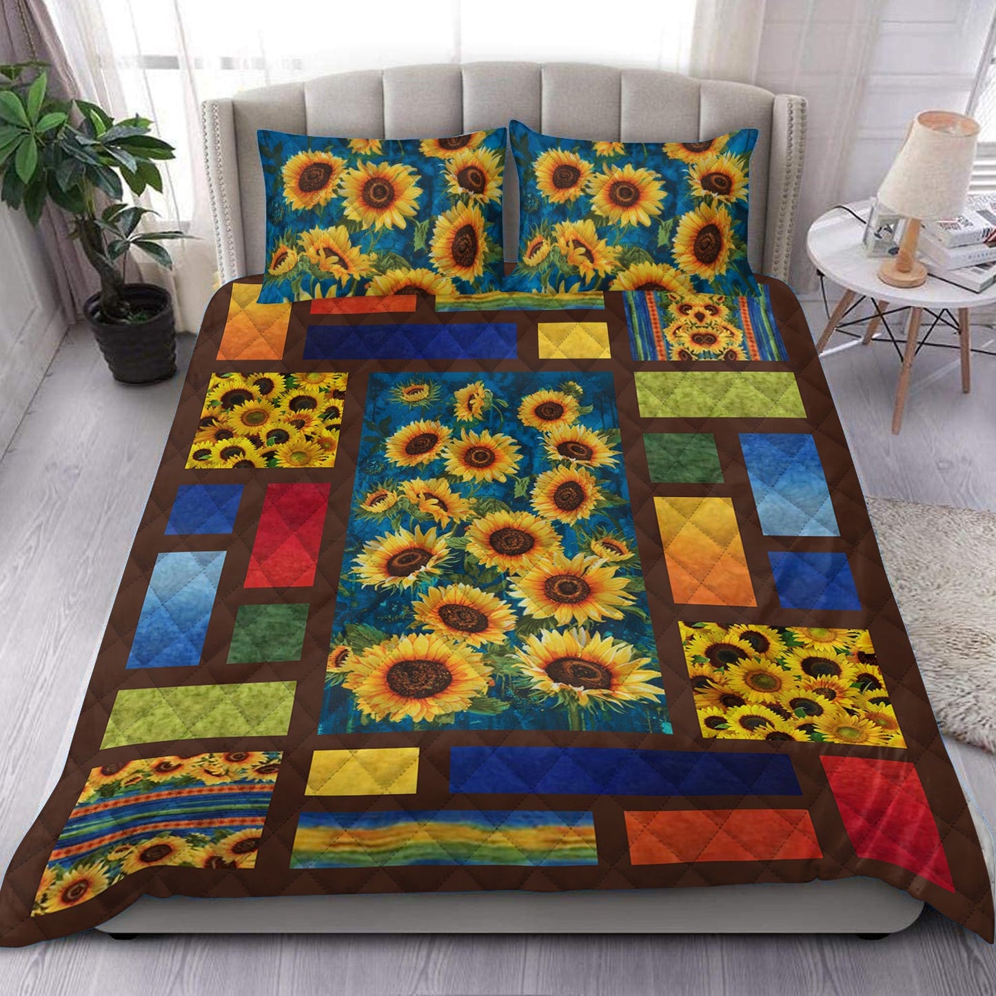 Sunflower Quilt Bedding Set HN170905T