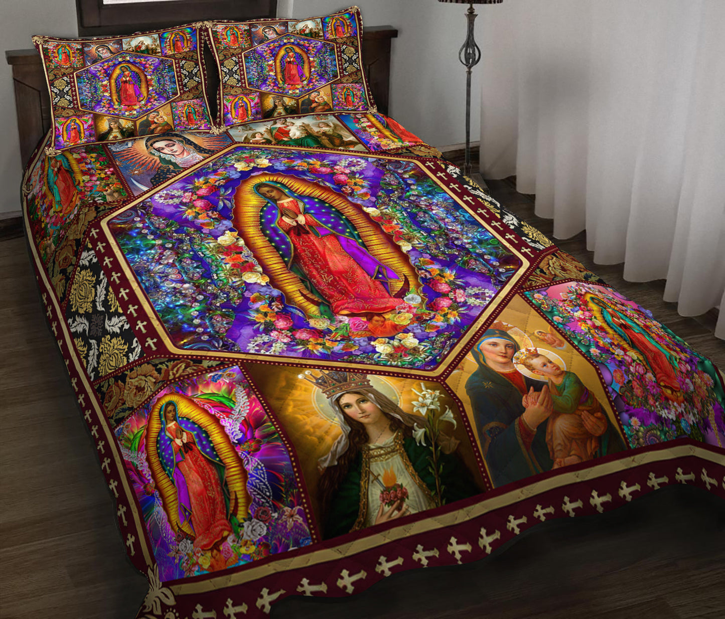 Our Lady Of Guadalupe Quilt Bedding Set HN130907T