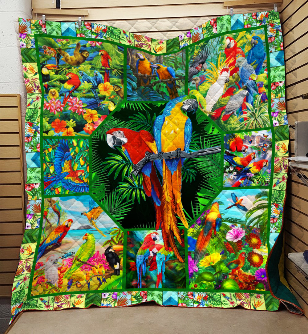 Parrot Quilt Blanket HN031101T