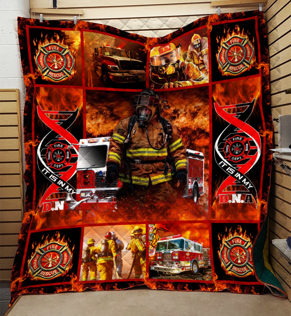 Firefighter Quilt Blanket HN081102T