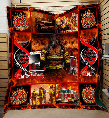 Firefighter Quilt Blanket HN081102T