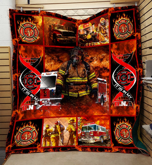 Firefighter Quilt Blanket HN081102T