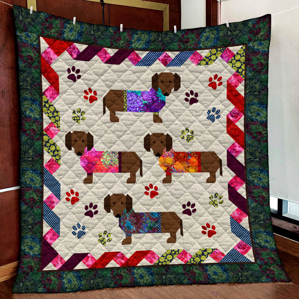 Dachshund Quilt Blanket HN181003T