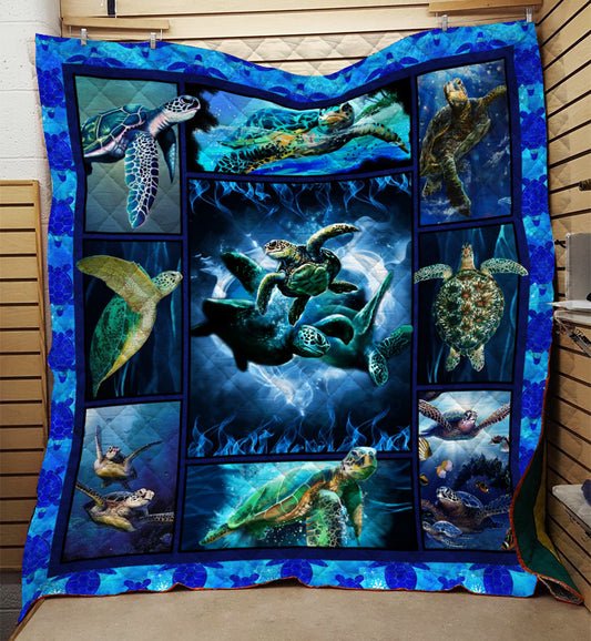 Sea Turtle Quilt Blanket HN051105T