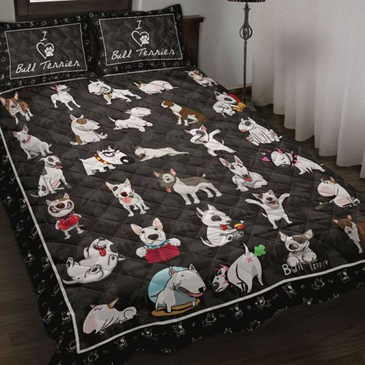 Bull Terrier Quilt Bedding Set HT290901