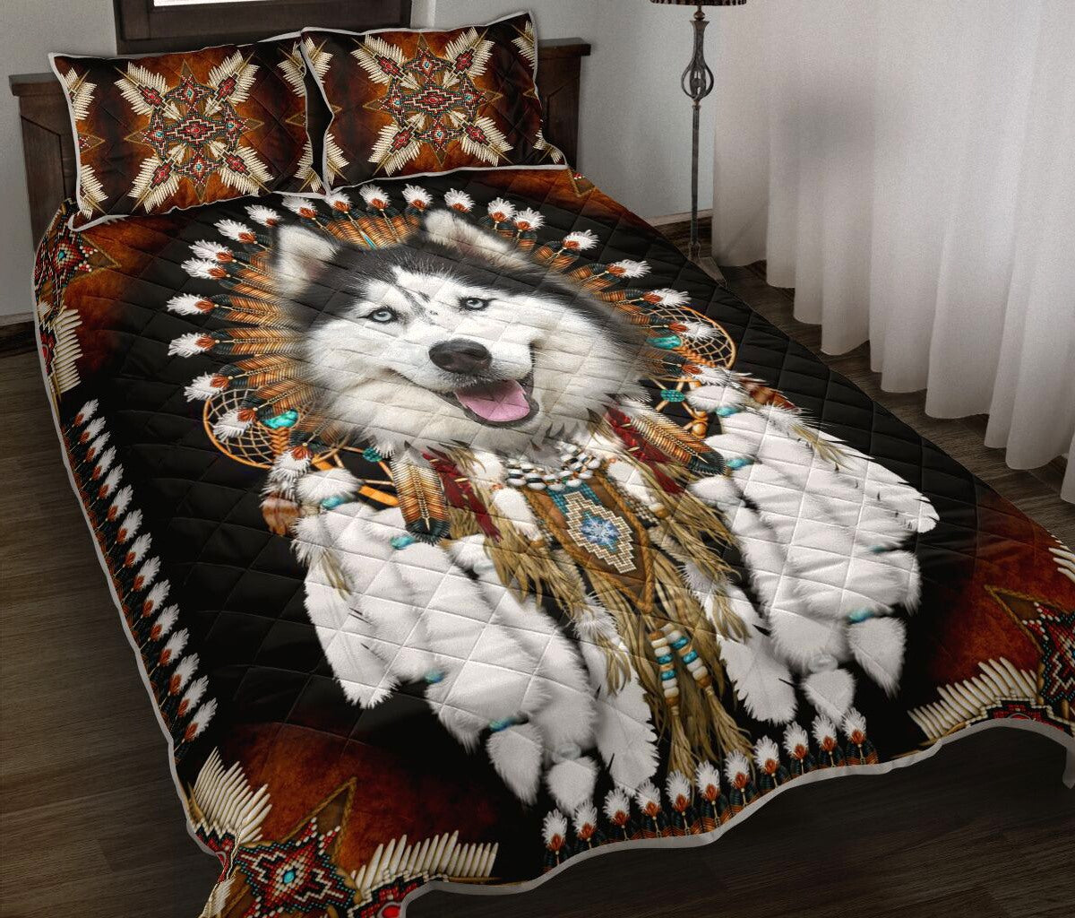 Native Husky Quilt Bedding Set HT140901