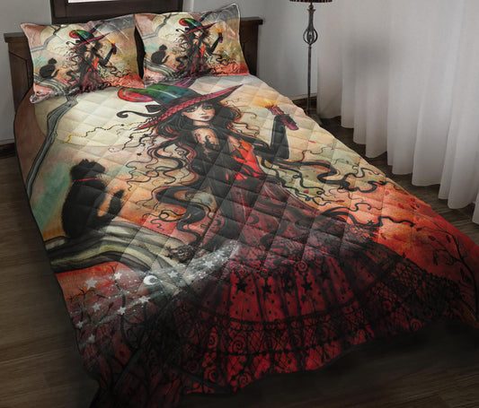 Witch Quilt Bedding Set HT100902