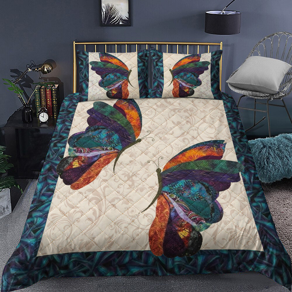 Butterfly Quilt Bedding Set HT280903